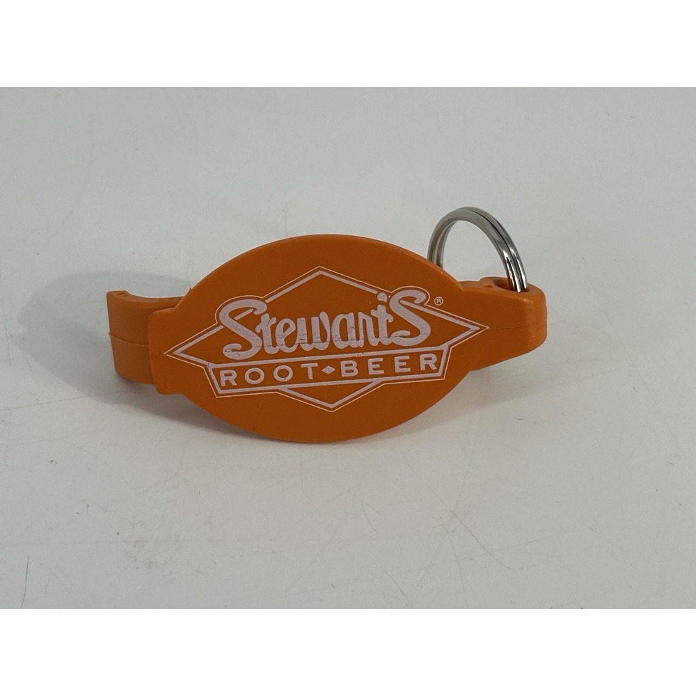 Vintage Stewart's Root Beer Keychain Bottle Opener